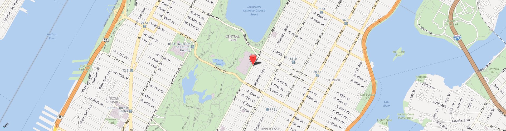 Location Map: 1010 5th Avenue New York, NY 10028