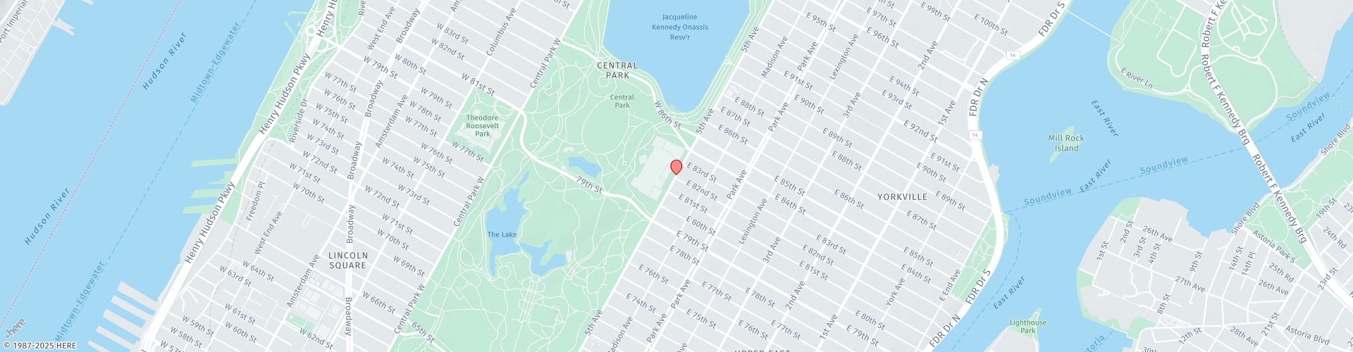 Location Map: 1010 5th Avenue New York, NY 10028